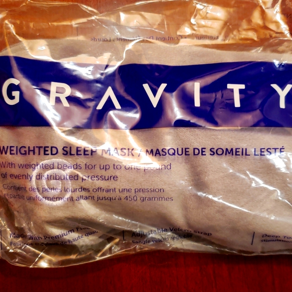 Gravity Weighted Sleeping Mask